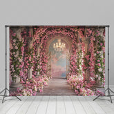Lofaris Floral Light Auditorium Arch Door Wedding Backdrop